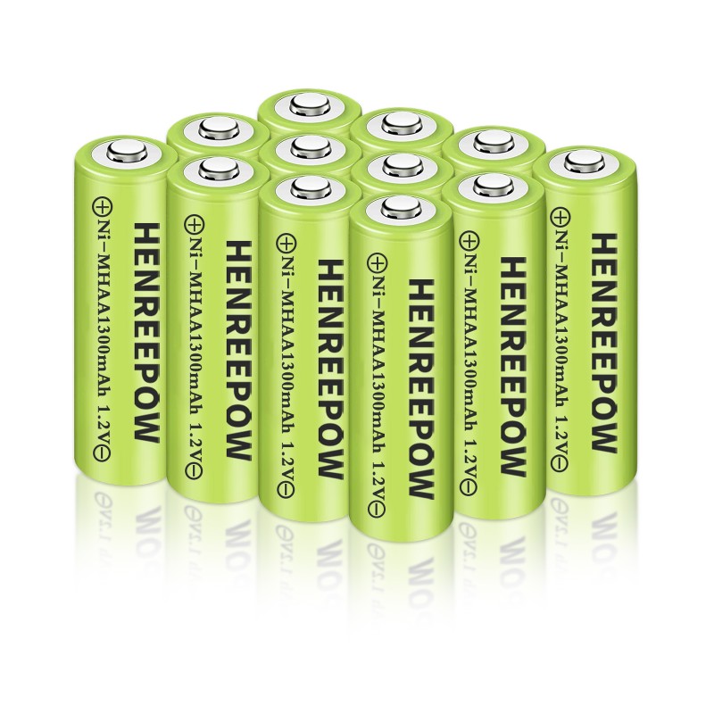 Henreepow 1.2V 1300mah AA Ni-MH باتری های قابل شارژ