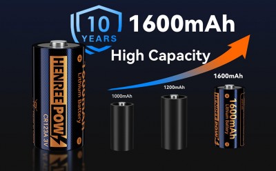 باتری قابل شارژ لیتیوم Henreepow AA 1.5V ، با ظرفیت بالا با ظرفیت بالا 3000mwh (2000mAh) LI-ION AA B